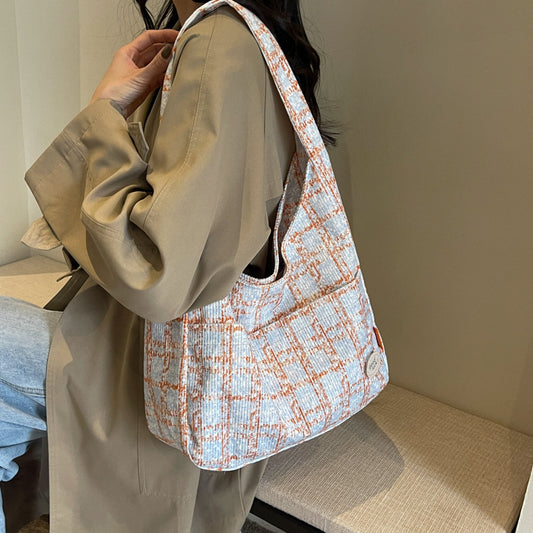 Large Capacity Women's Knitted Woven Bag