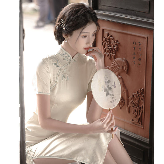 Girl's New Chinese Style Polyester Temperament Dress
