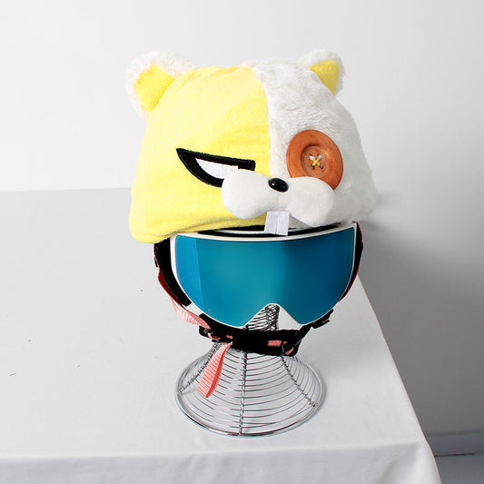 Ski Helmet Cover Plush Personality Cute Warmth