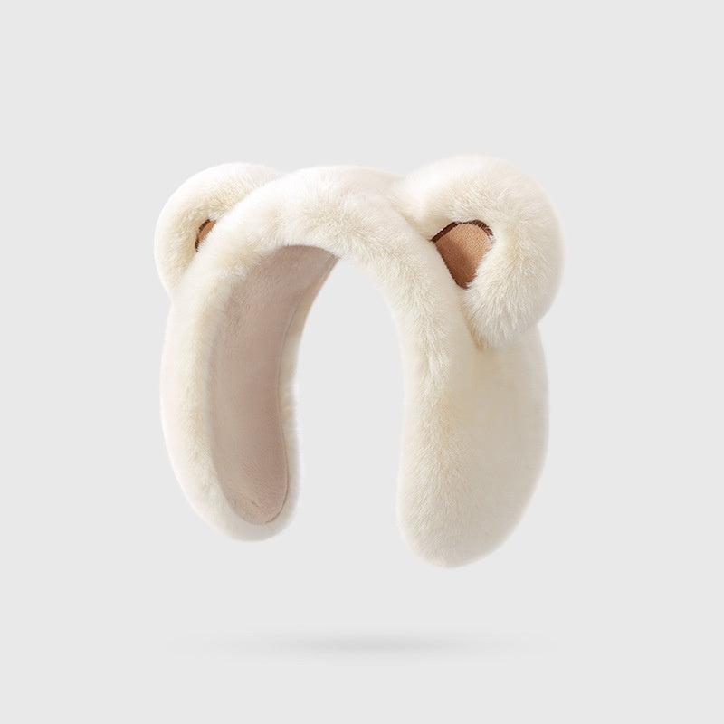 Warm-keeping Earmuffs Female Winter Cute Cartoon Bear Earmuff