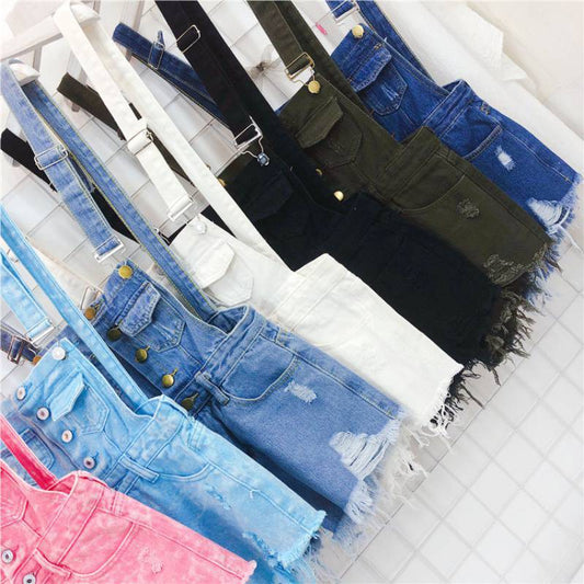 Korean Version Of Thin Shorts With Fringed Fringe