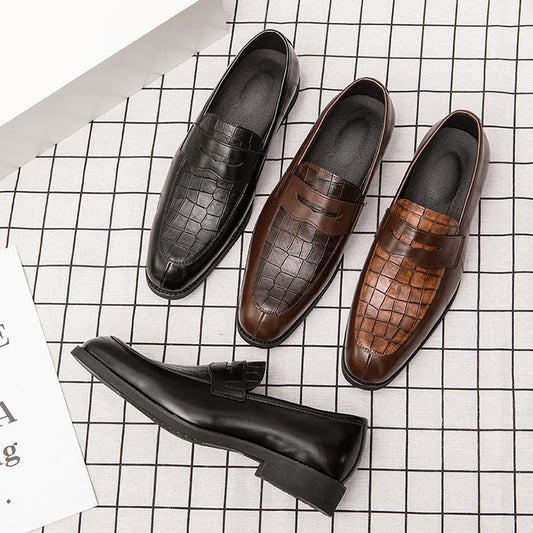 Fashion Pointed Toe Trend British Men's Wedding Shoes