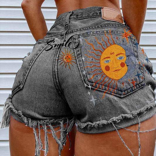 Women's Casual Fashion Vintage Denim Shorts