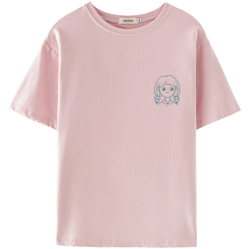 Women's Summer New Casual Cotton Printed T-shirt