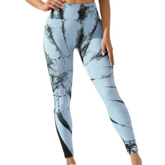 Tie-dye Leggings Spandex Yoga Pants Women's High Waist