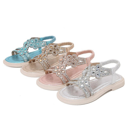 New Summer Bohemian Style Girls' Rhinestone Sandals