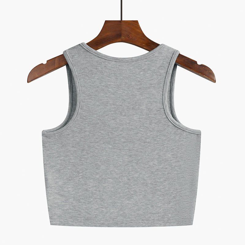 Women's Short Slim Vest Suspenders Early Spring