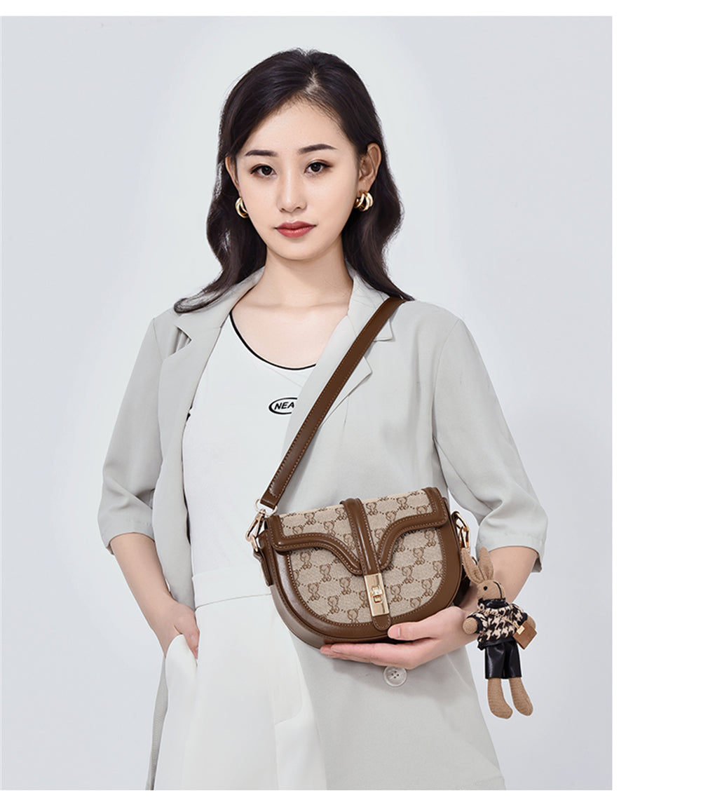 Sommer One-shoulder Crossbody Niche Design Mode Tekstur Dame Taske