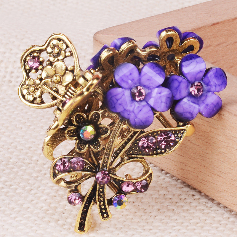 Ponytail Grab Clip Versatile Headwear Alloy Hairpin