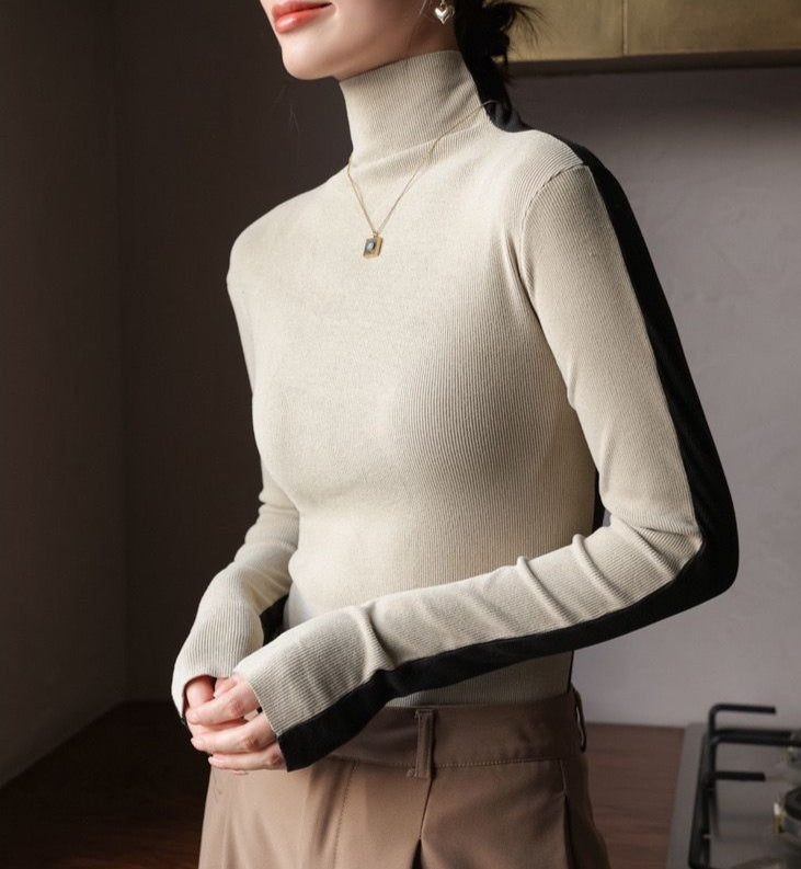 Thread Contrast Color Fit Long Sleeve Front And Back Wearable Base Clothing