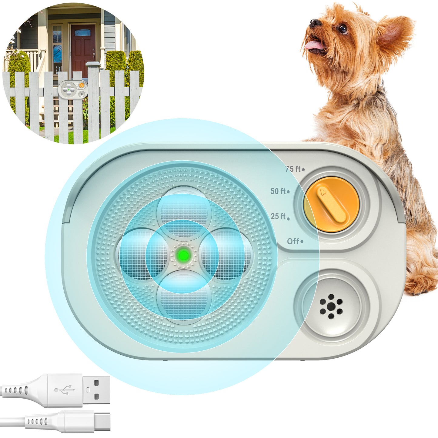 Automatic Ultrasonic Bark Stopping And Dog Training Device