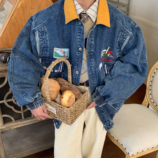 Washed Do The Old Cowboy Jacket Baggy Coat