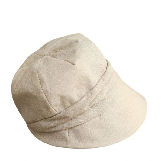 Kunstnerisk afslappet bøllehat med top og krøllet vintage-look