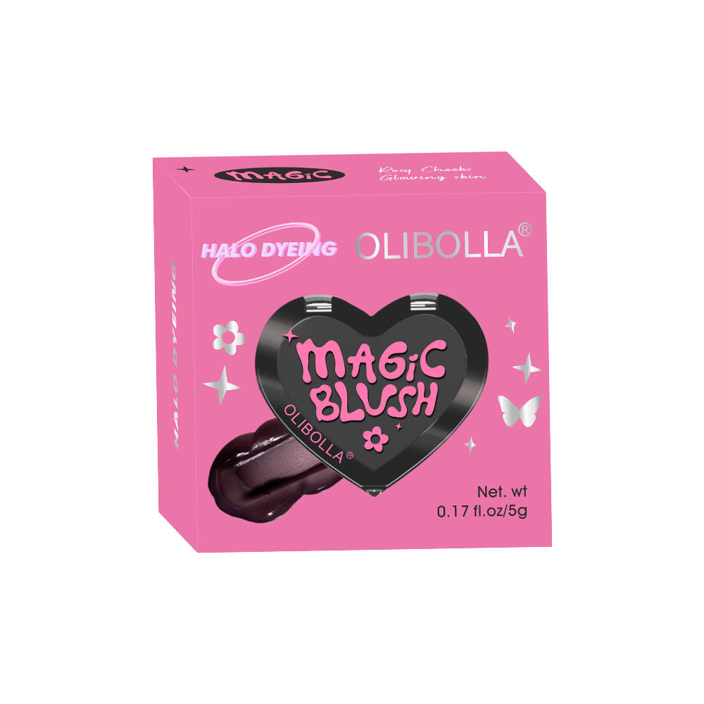 Heart-shaped Blush Rouge Temperature-sensitive Color Changing Not Easy To Fade