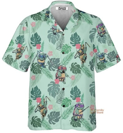 Fiber Men's Short-sleeved Shirt Stretch Printed Shirt