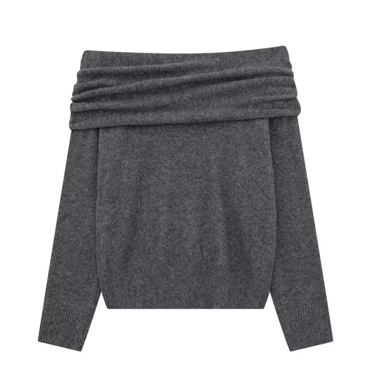 Women's Fashion Off-the-shoulder Sweater