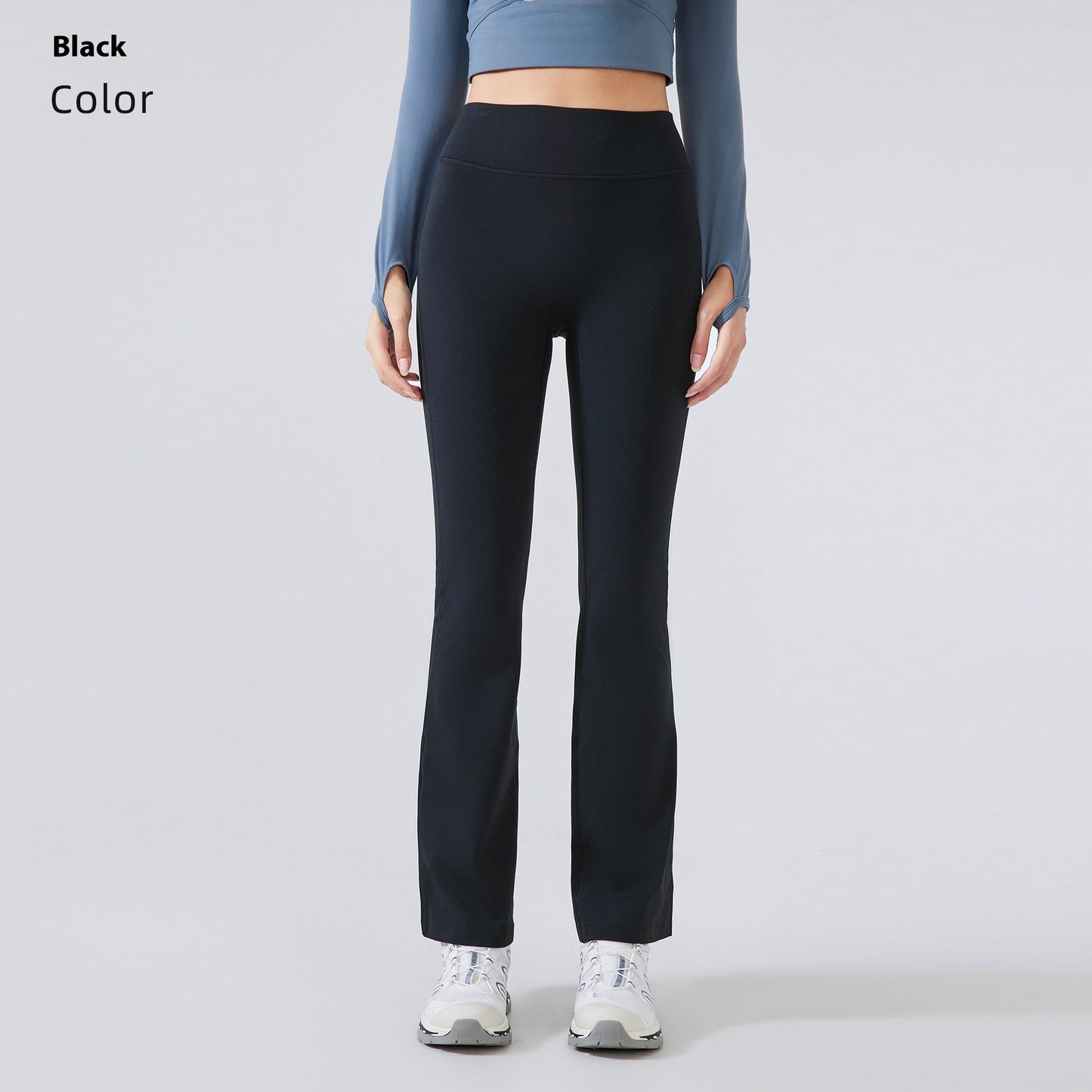 High Waist Yoga Women's Stretch Sports Bell-bottom Pants