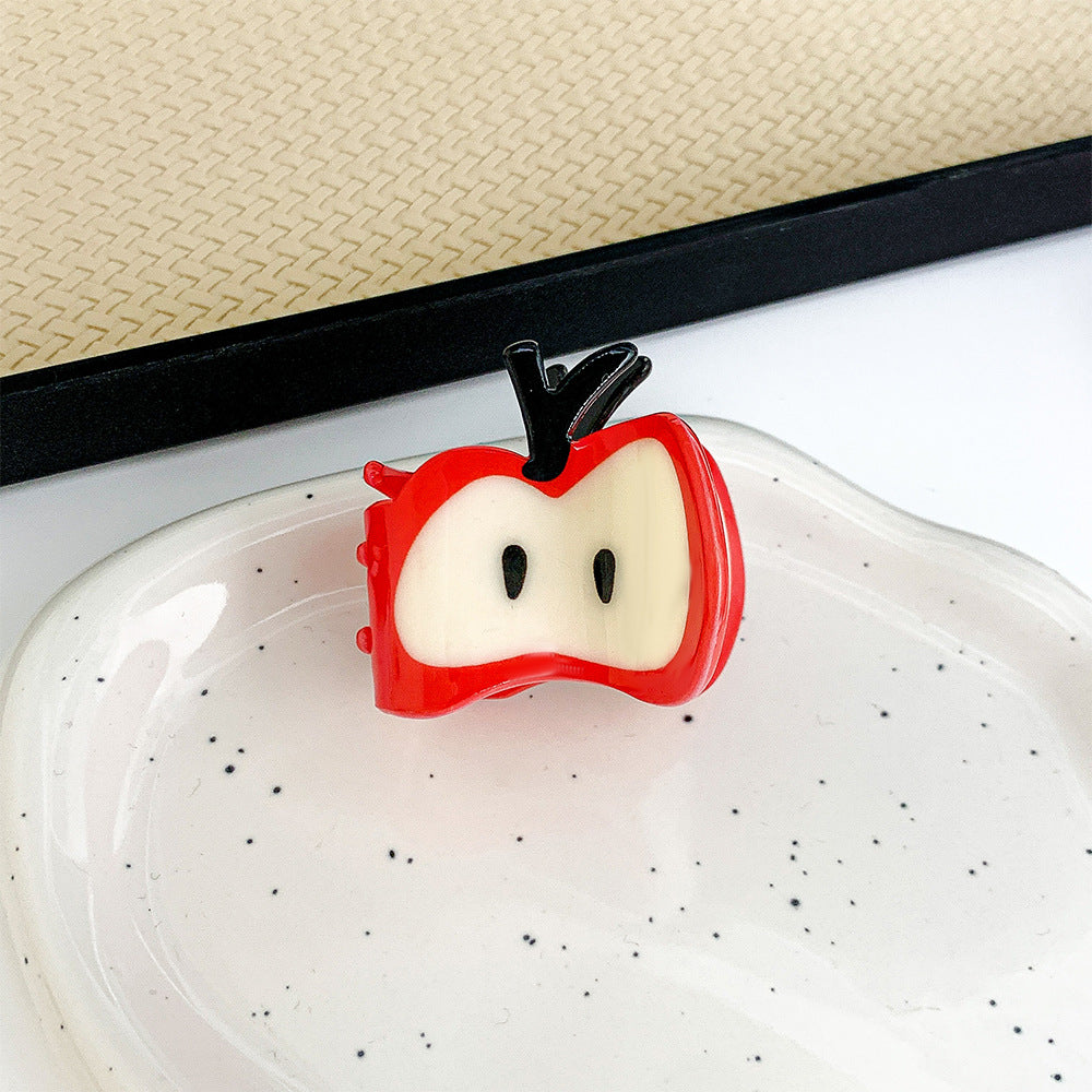 Cute Large Red Spliced Handmade Hair Clip