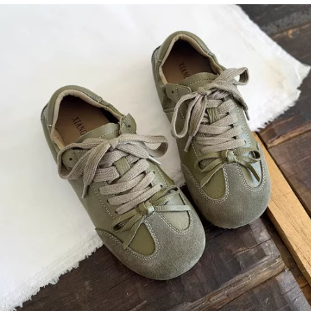 Women's Shoes Forest Style Literary College Style Genuine Leather Shit Feeling