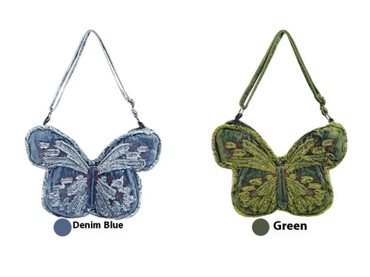 New Trendy Large Capacity Denim Shoulder Bag