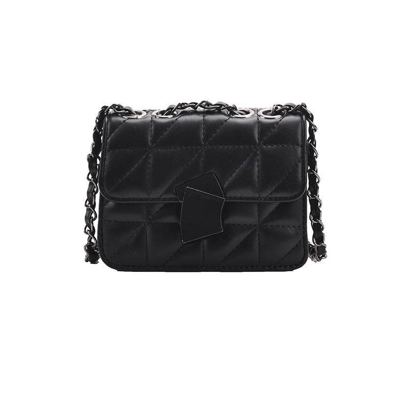 Small Fragrance Rhombus Chain Bag Shoulder Solid Color Messenger Small Bag
