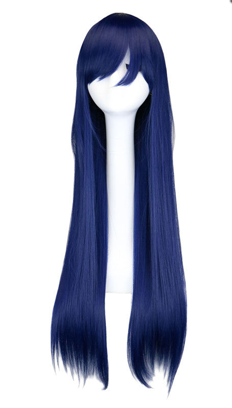 Mixed Blue Super Long Straight Hair Cosplay