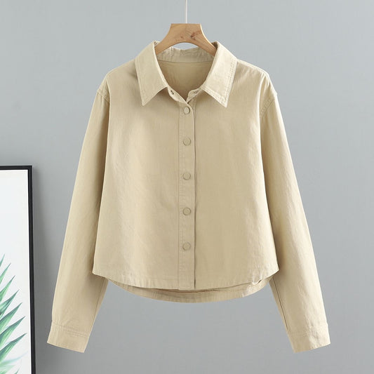 Women's Loose-fitting Versatile Long Sleeve Blouse Top