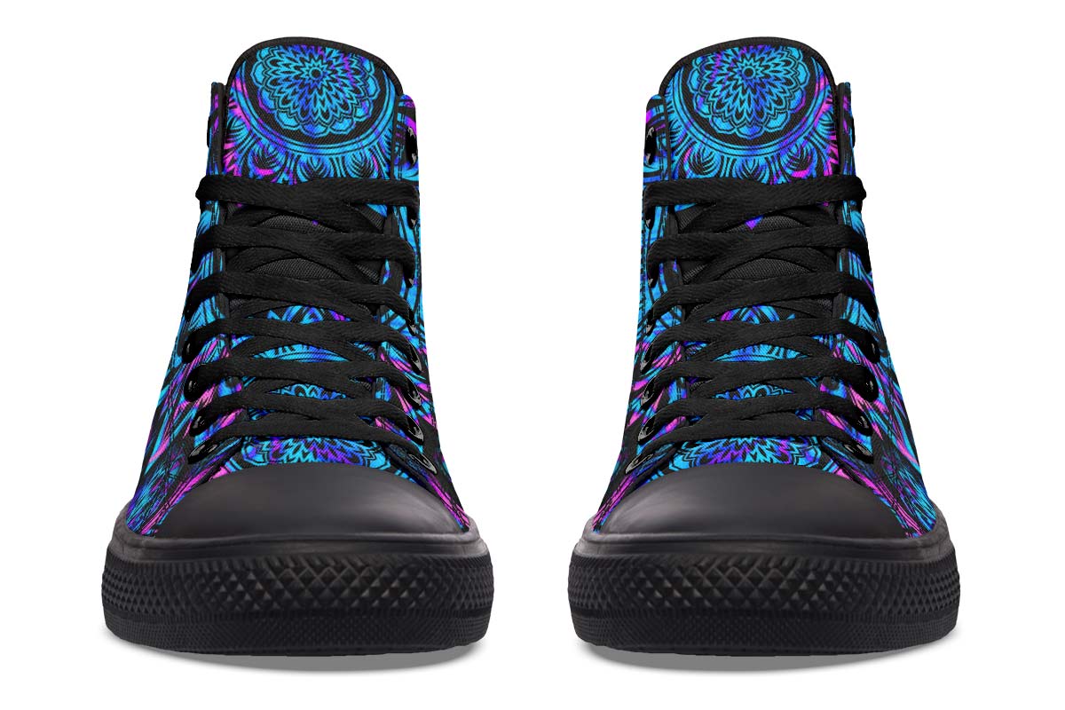 Printed Couple High-top Canvas Shoes
