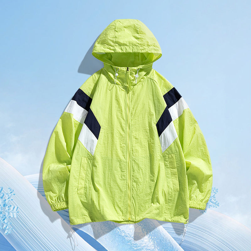 Outdoor Summer Patchwork Thin Couple Style For Teens