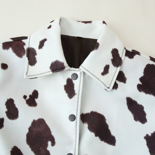 Fashionable Casual All-match Western Style Woolen Jacket Coat