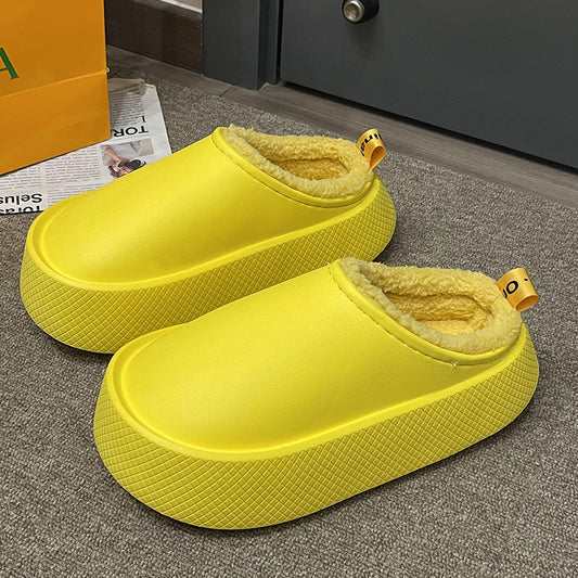 Cotton Slippers Female Winter Home Outside Wear