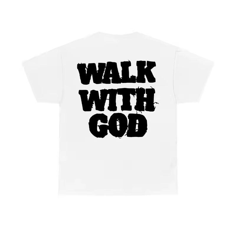 Summer Loose Short Sleeves T-shirt Men's And Women's Round Neck