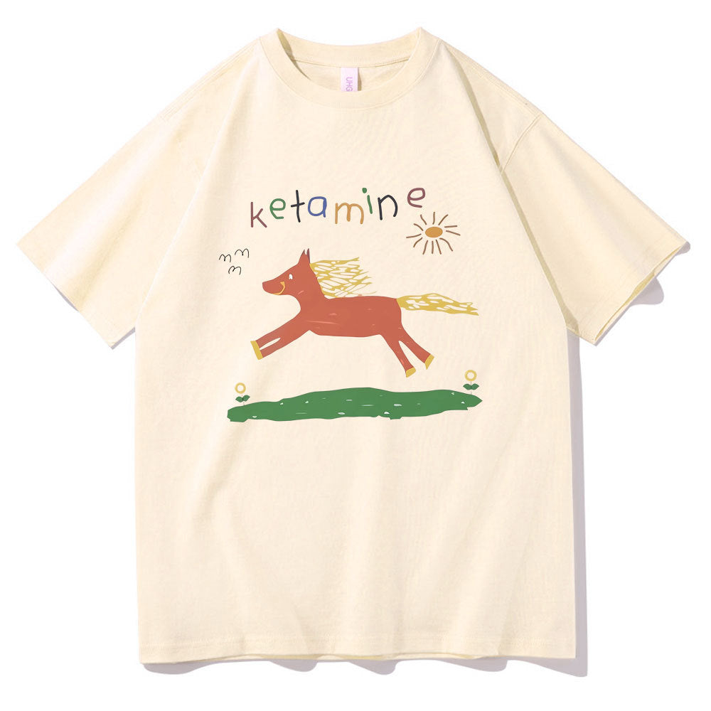 New Loose Print T-shirt Summer