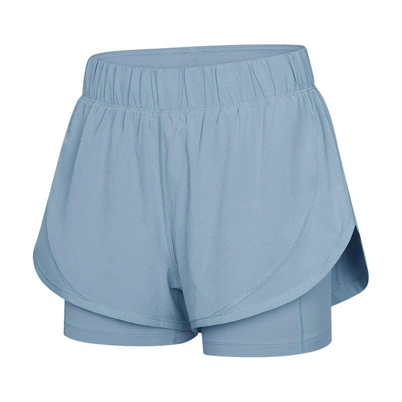 Sweat-absorbing Invisible Adjustable Waist Rope Yoga Shorts
