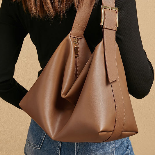 Womens Large-Capacity Minimalist Crossbody Bag