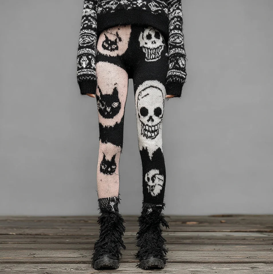 Womens Retro Printed Athletic Yoga Pants