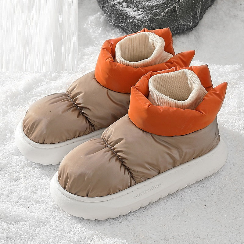 Women's Thick Bottom Down Cloth Snow Boots
