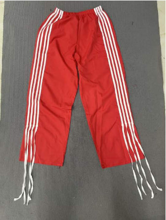 Casual Fashion All-matching Sports Four Bars Contrast Color Straight-leg Pants