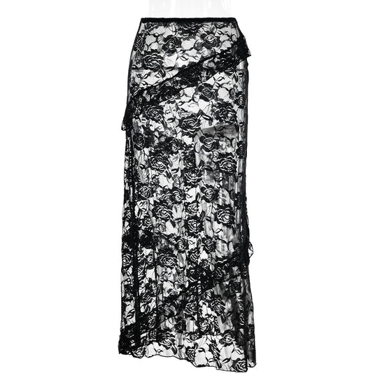 Design Lace Stitching Skirt Women