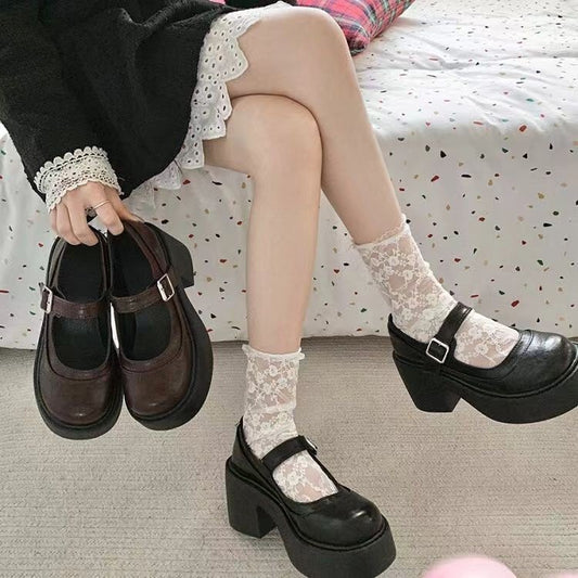 Women's Spring Low-cut Platform High Heels