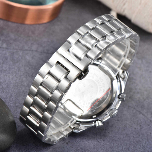 Stålrem Seksstiftet Quartz Chronograph Ur