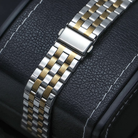 Colorful Five-bead Stainless Steel Strap
