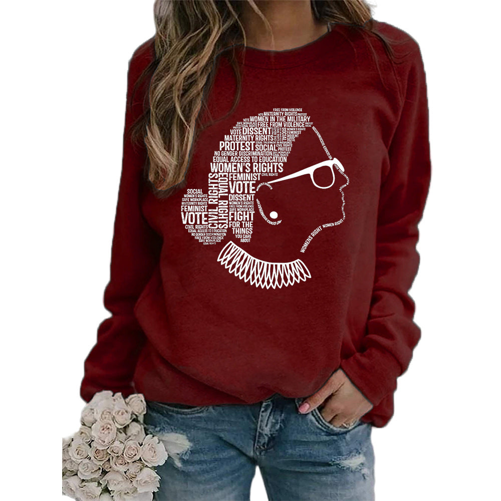 Justice sweatshirt med crew neck, monogram-print og lange ærmer