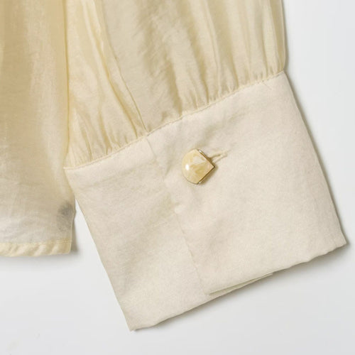 European And American Style New Fashionable Layered Decorative Bow Blouse