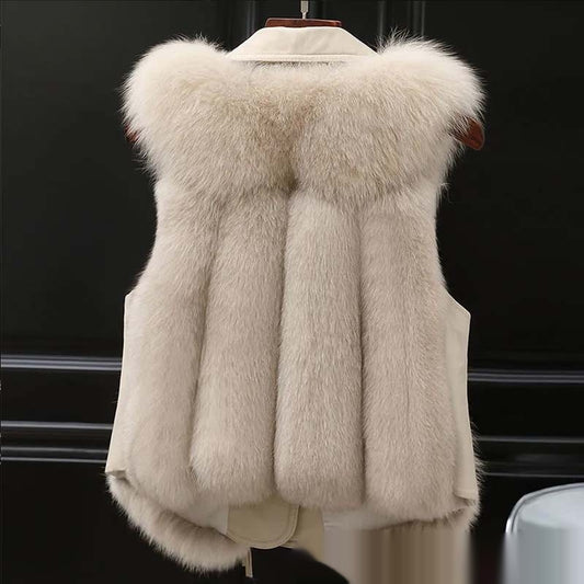 Fur Vests Coat Short Fox Vest