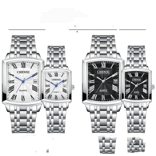 Couple Watch Casual Calendar Quartz Watch
