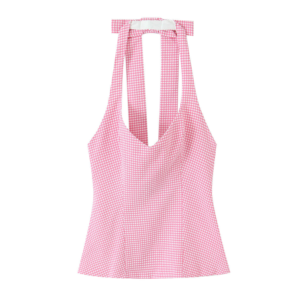 Autumn New Sweet And Spicy Style Slim-fit Hanging Collar Top