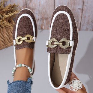 Fly-kit Mesh Metal Casual Women's Shoes