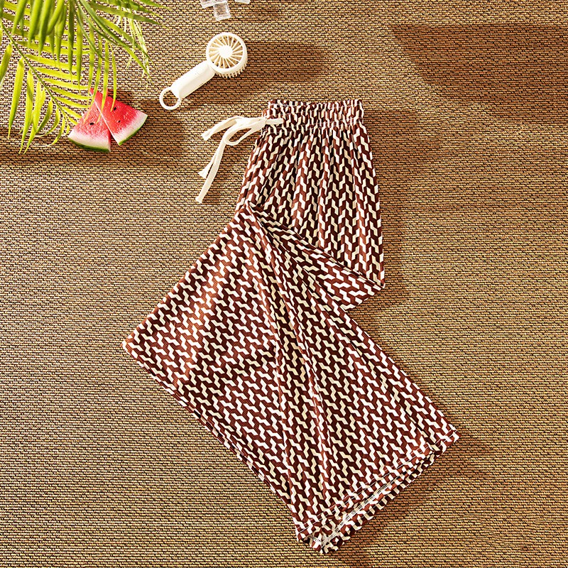Summer Thin Section High Waist Drape Feeling Thin Dragging Mosquito-proof Pants