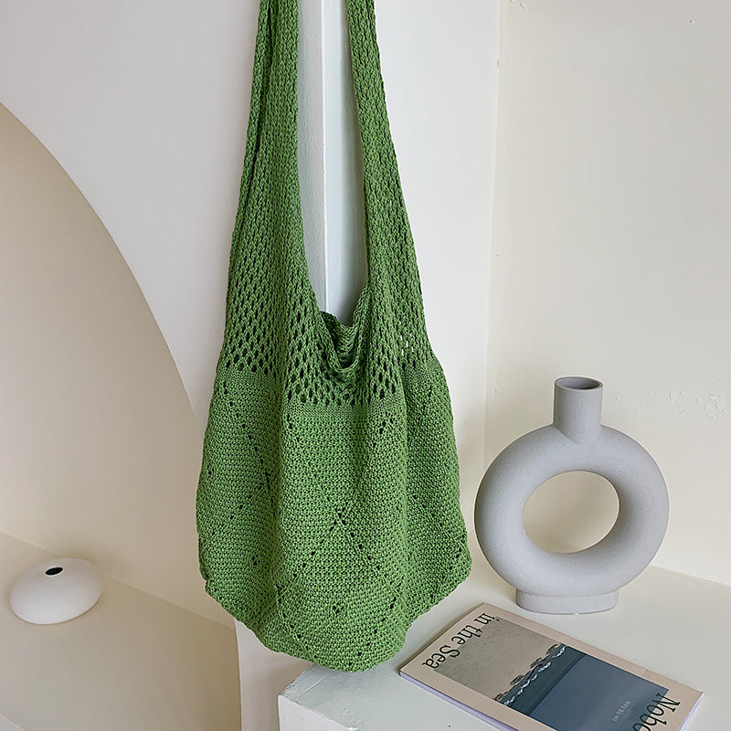 Knitted Hollow Sweater Bag Tote Shoulder